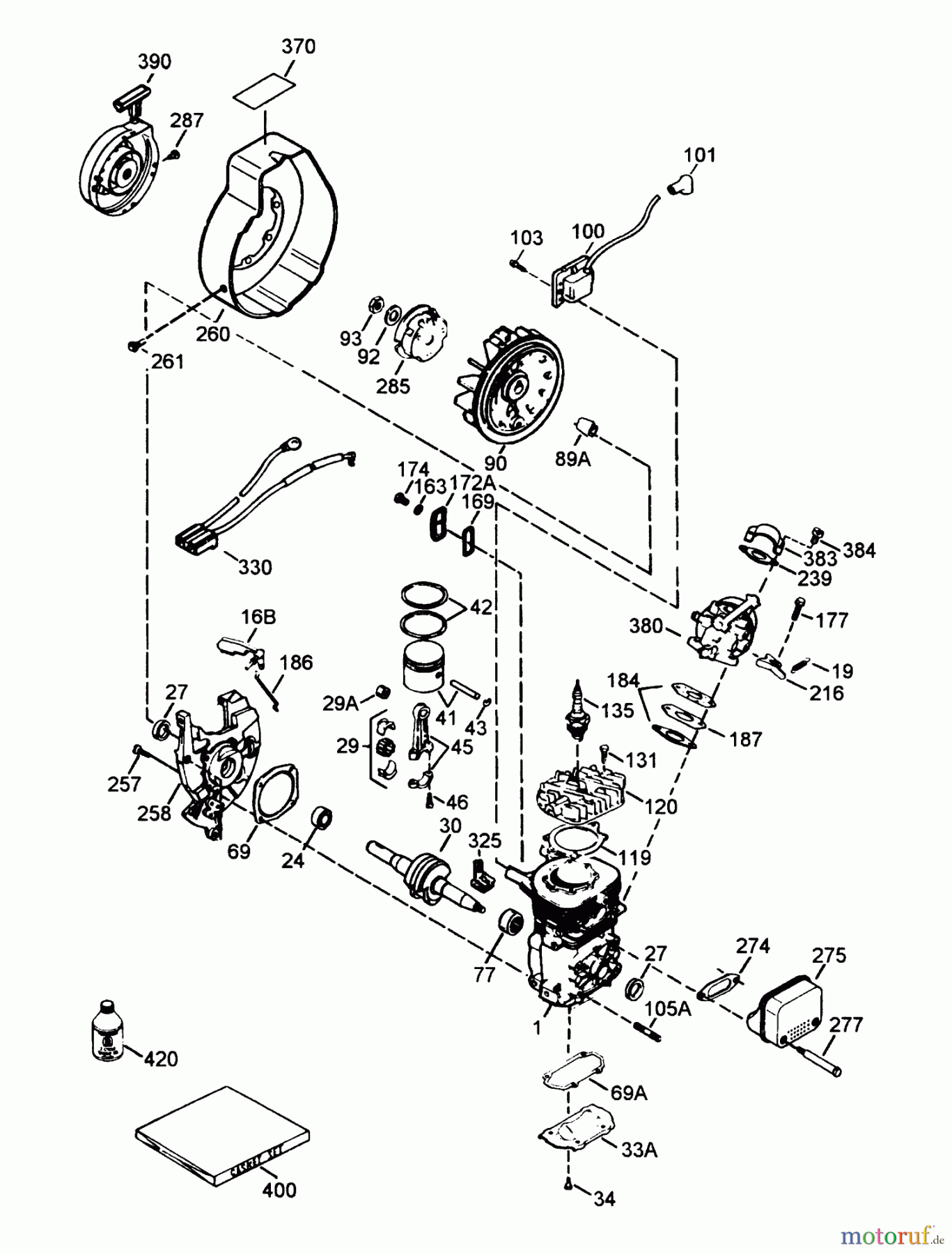  Toro Neu Snow Blowers/Snow Throwers Seite 1 38191 - Toro CCR 1000 Snowthrower, 1994 (4900001-4999999) ENGINE TECUMSEH MODEL NO. HSK600 TYPE 1659-S (MODEL NO. 38190 ONLY)