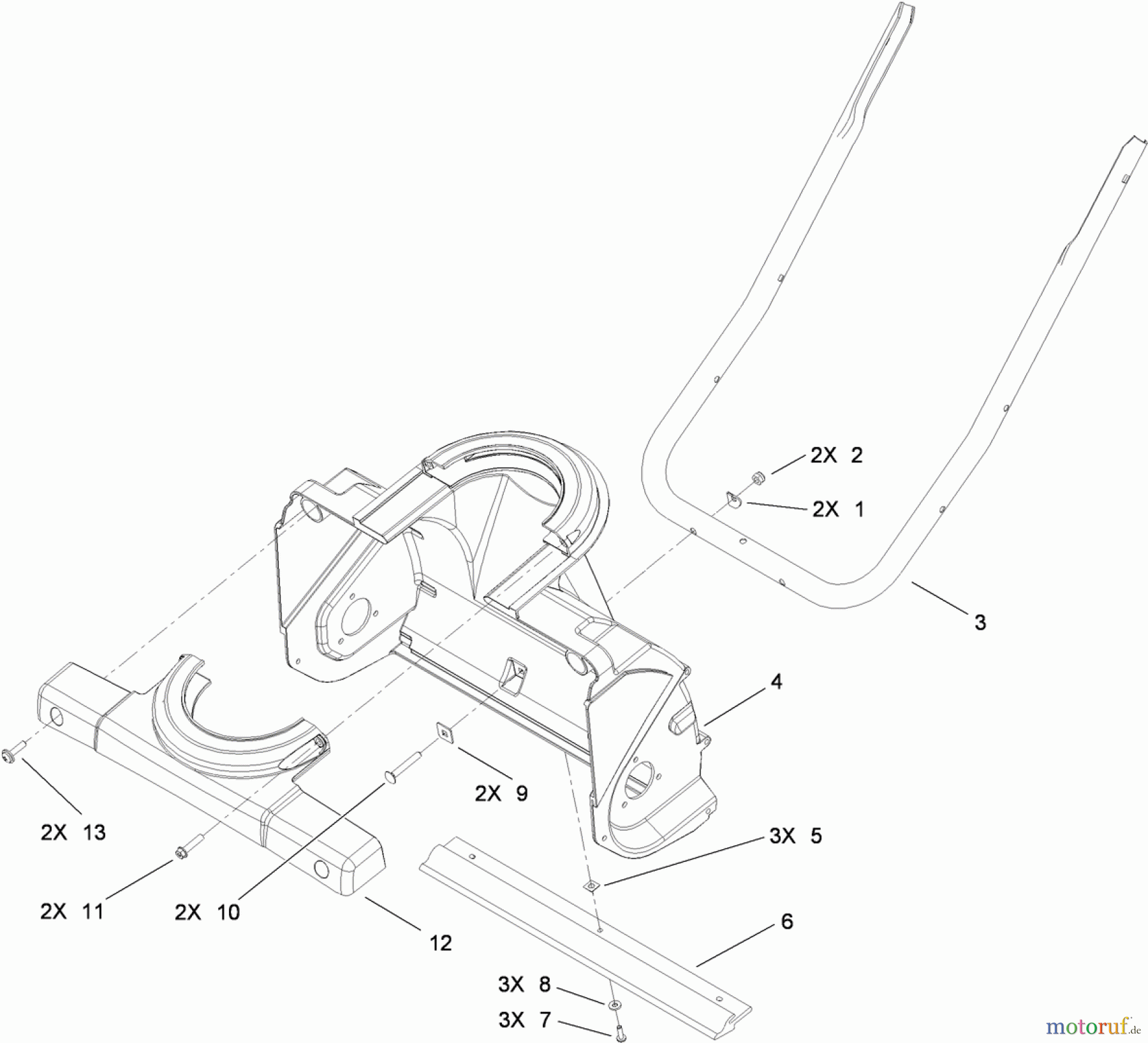  Toro Neu Snow Blowers/Snow Throwers Seite 1 38272 (180) - Toro Power Clear 180 Snowthrower, 2011 (311000001-311003000) AUGER HOUSING ASSEMBLY