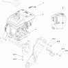 Toro 38273 - Powerlite Snowthrower, 2011 (311003001-311999999) Spareparts ENGINE AND MOUNTING ASSEMBLY