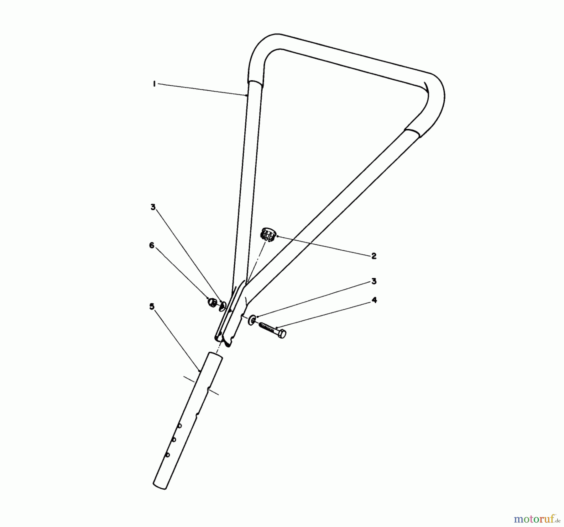  Toro Neu Snow Blowers/Snow Throwers Seite 1 38350 - Toro Gas Power Shovel Snowthrower, 1984 (4000001-4999999) HANDLE KIT MODEL NO. 59164 (OPTIONAL)