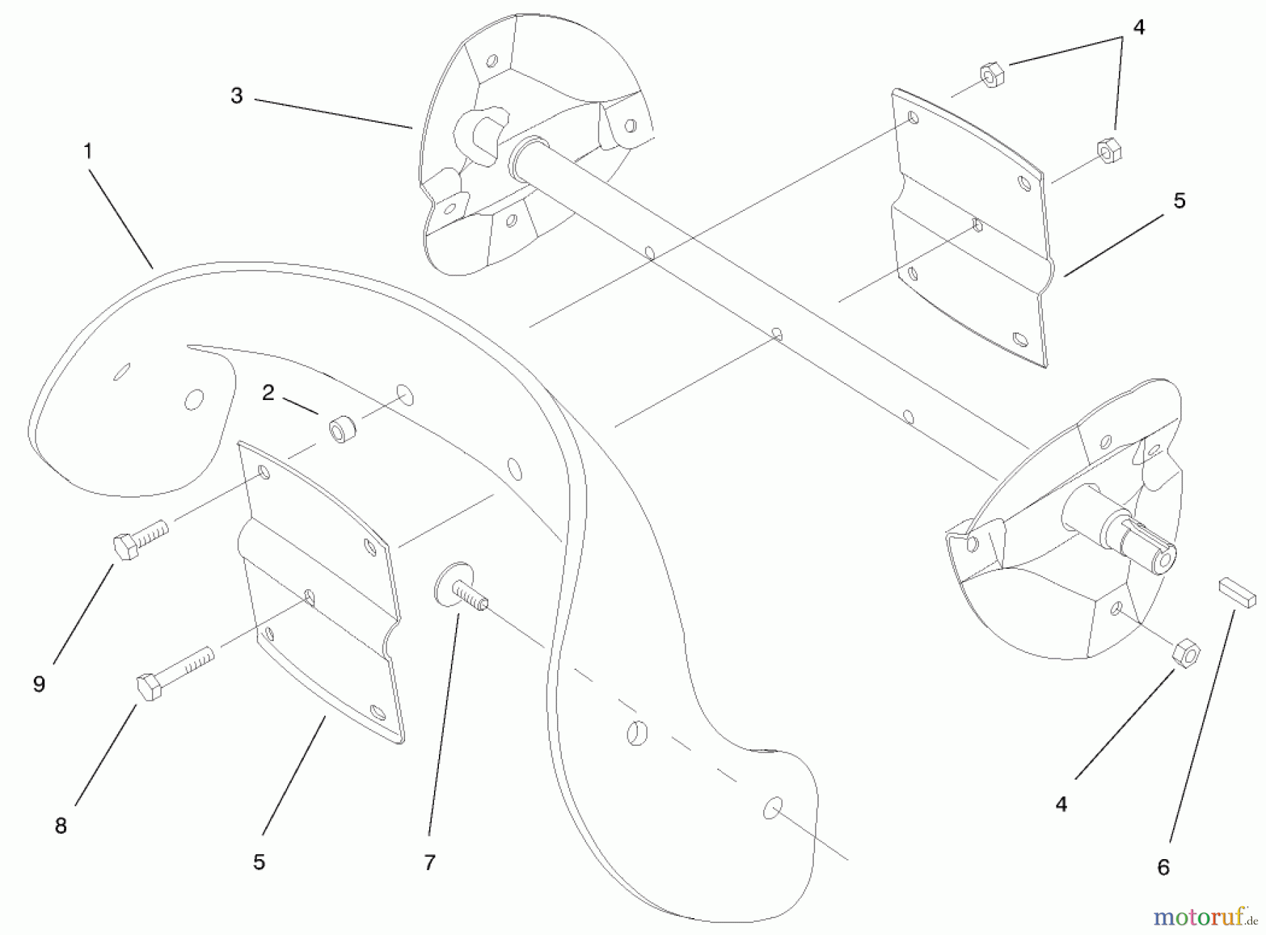  Toro Neu Snow Blowers/Snow Throwers Seite 1 38405 (1000) - Toro CCR 1000 Snowthrower, 1999 (99000001-99999999) ROTOR ASSEMBLY