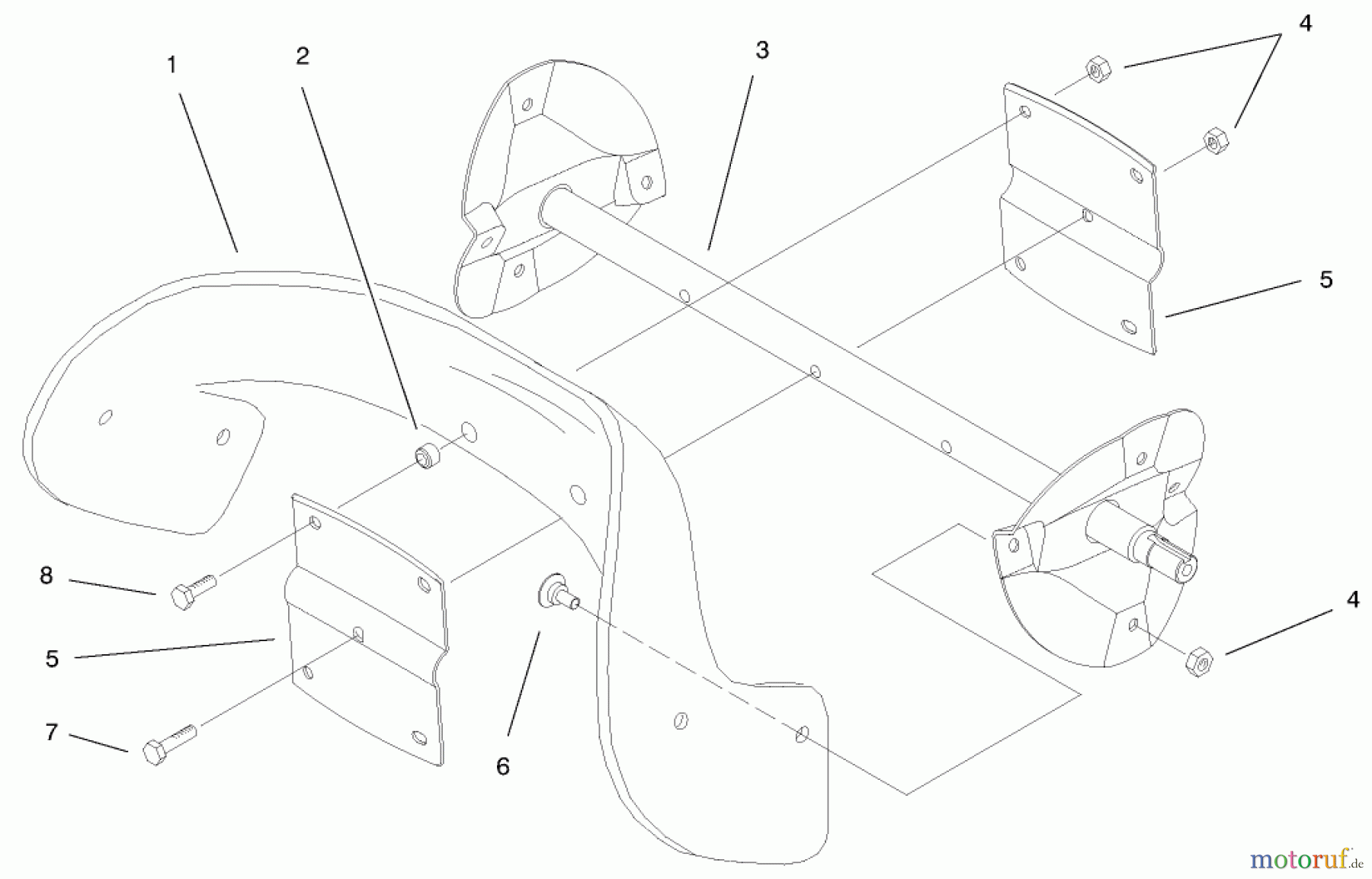  Toro Neu Snow Blowers/Snow Throwers Seite 1 38430 (3000) - Toro CCR 3000 Snowthrower, 1999 (9900001-9999999) ROTOR ASSEMBLY