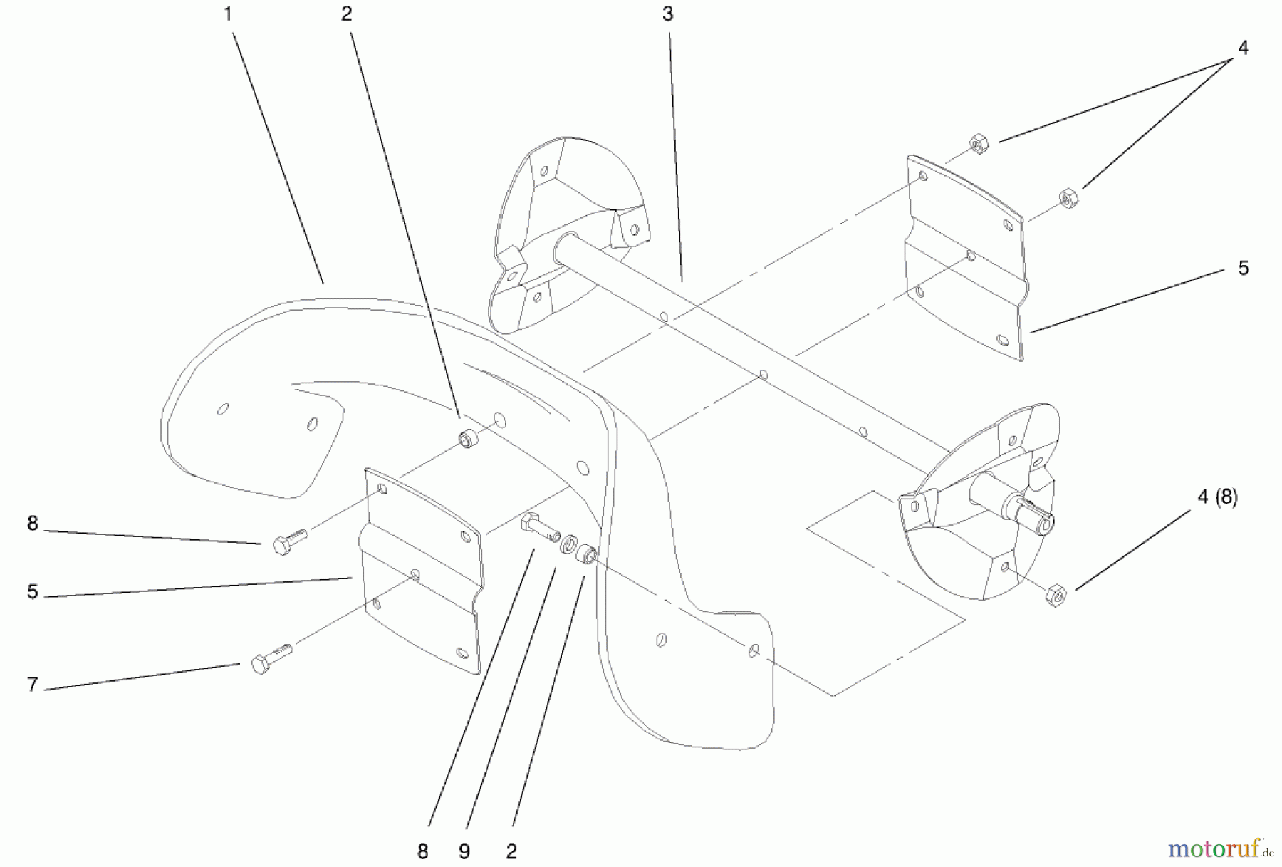  Toro Neu Snow Blowers/Snow Throwers Seite 1 38439 (3600) - Toro CCR 3600 Snowthrower, 2000 (200003007-200999999) IMPELLER ASSEMBLY