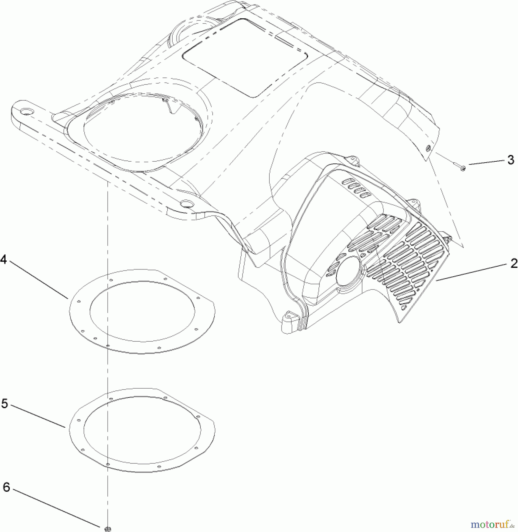  Toro Neu Snow Blowers/Snow Throwers Seite 1 38516 (2450) - Toro CCR 2450 GTS Snowthrower, 2007 (270000001-270010000) UPPER SHROUD ASSEMBLY NO. 110-3400