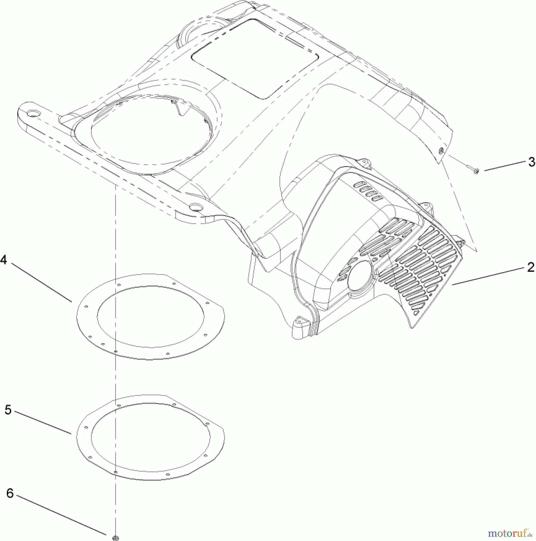  Toro Neu Snow Blowers/Snow Throwers Seite 1 38517 (3650) - Toro CCR 3650 GTS Snowthrower, 2007 (270000001-270010000) UPPER SHROUD ASSEMBLY NO. 110-2188