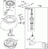 Toro 38518 (3650) - CCR 3650 GTS Snowthrower, 2005 (250000001-250999999) Spareparts FLYWHEEL, BLOWER HOUSING, AND STARTER ASSEMBLIES BRIGGS AND STRATTON 084233-0198-E1