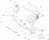 Toro 38537 (3650) - CCR 3650 GTS Snowthrower, 2005 (250000001-250999999) Spareparts ENGINE AND FRAME ASSEMBLY