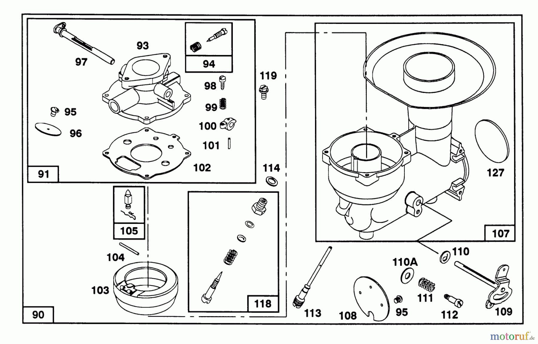  Toro Neu Snow Blowers/Snow Throwers Seite 1 38580 (1132) - Toro 1132 Power Shift Snowthrower, 1993 (3900001-3999999) ENGINE BRIGGS & STRATTON MODELS 252416-0756-01 & 252416-0757-01 #3