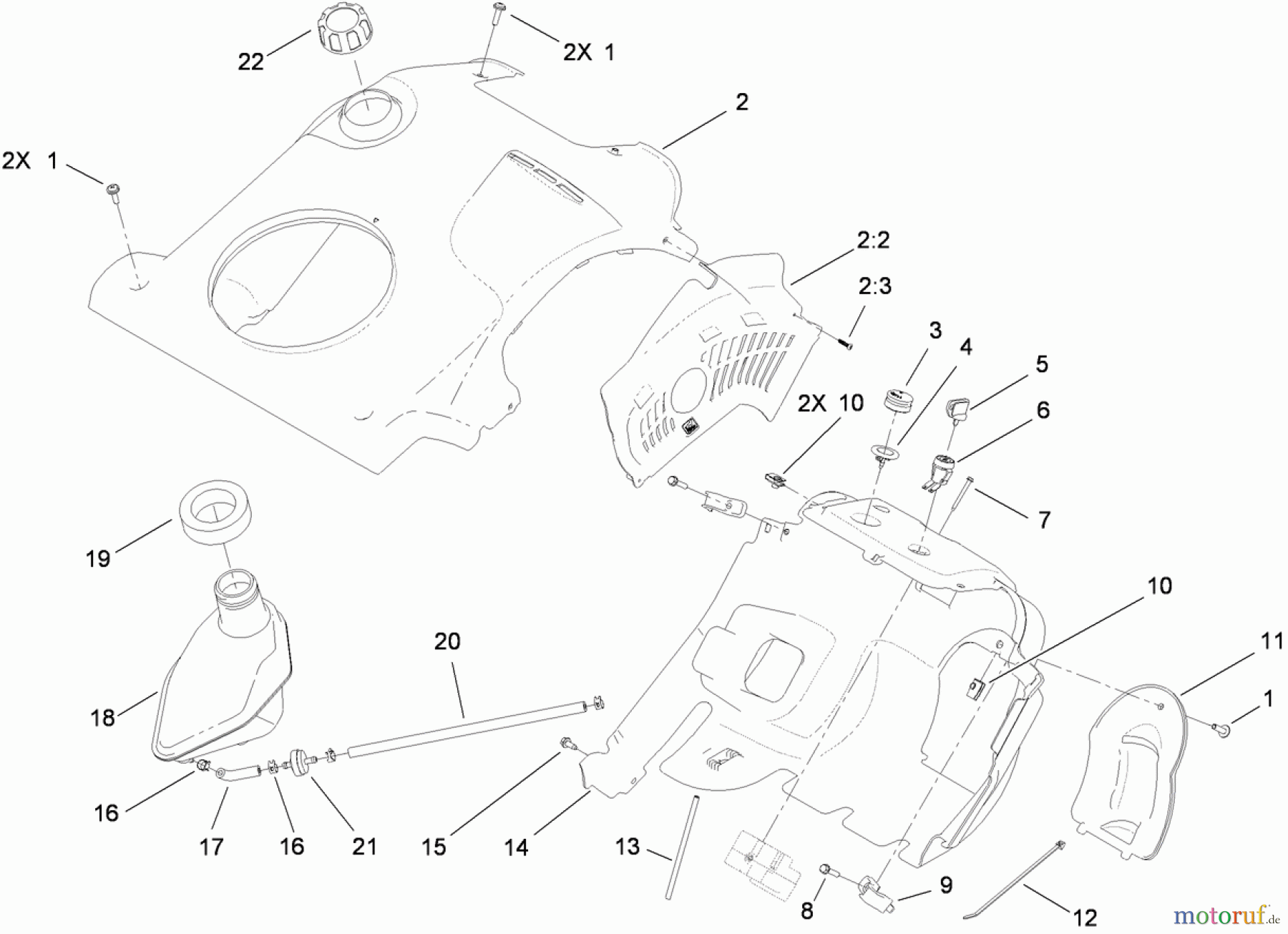  Toro Neu Snow Blowers/Snow Throwers Seite 1 38582 - Toro Power Clear Snowthrower, 2010 (310000001-310999999) SHROUD ASSEMBLY