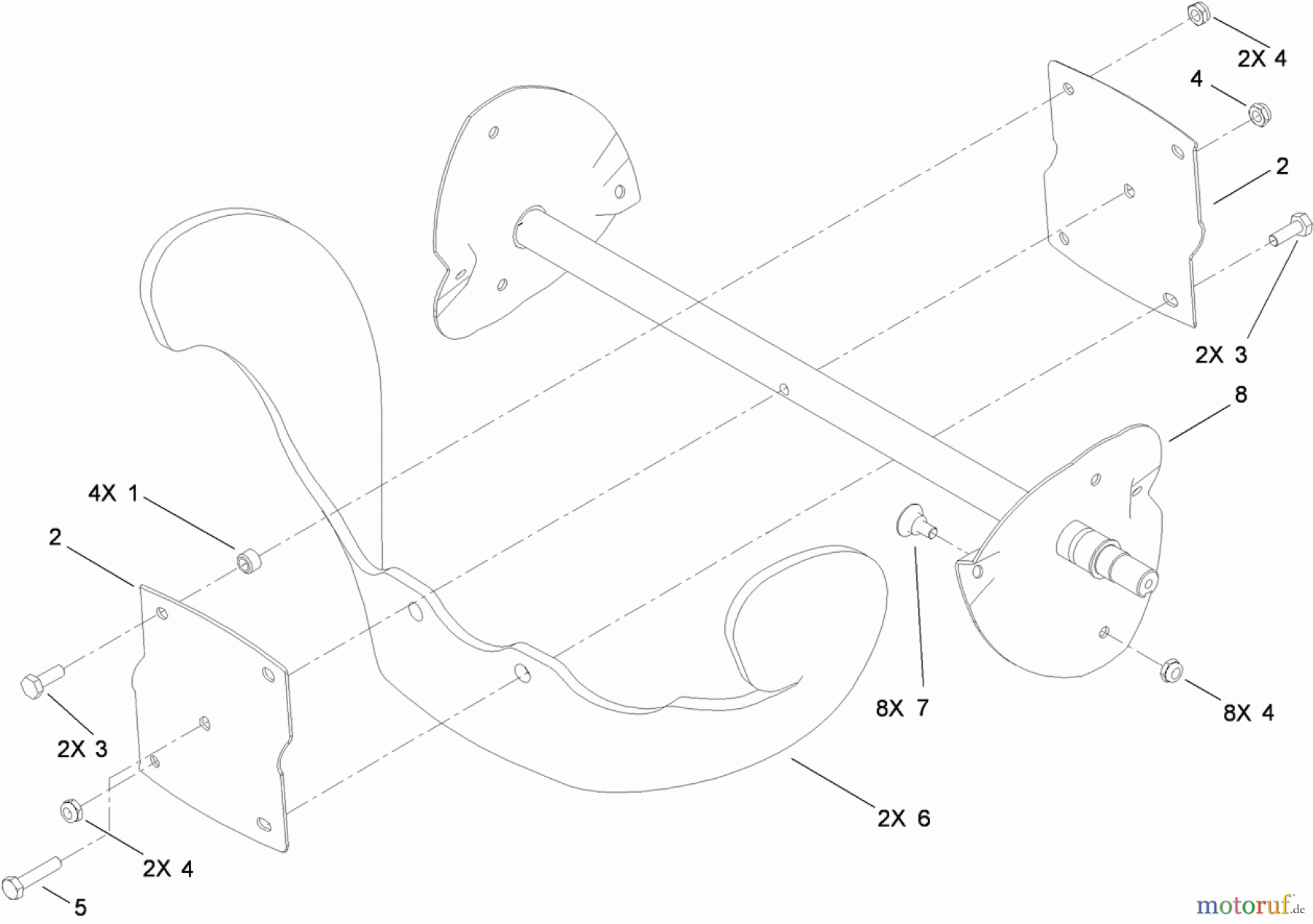  Toro Neu Snow Blowers/Snow Throwers Seite 1 38587 - Toro Power Clear Snowthrower, 2010 (310000001-310999999) ROTOR ASSEMBLY