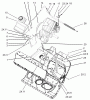 Toro 38601 - Snow Commander Snowthrower, 2004 (240000001-240999999) Spareparts ENGINE AND FRAME ASSEMBLY