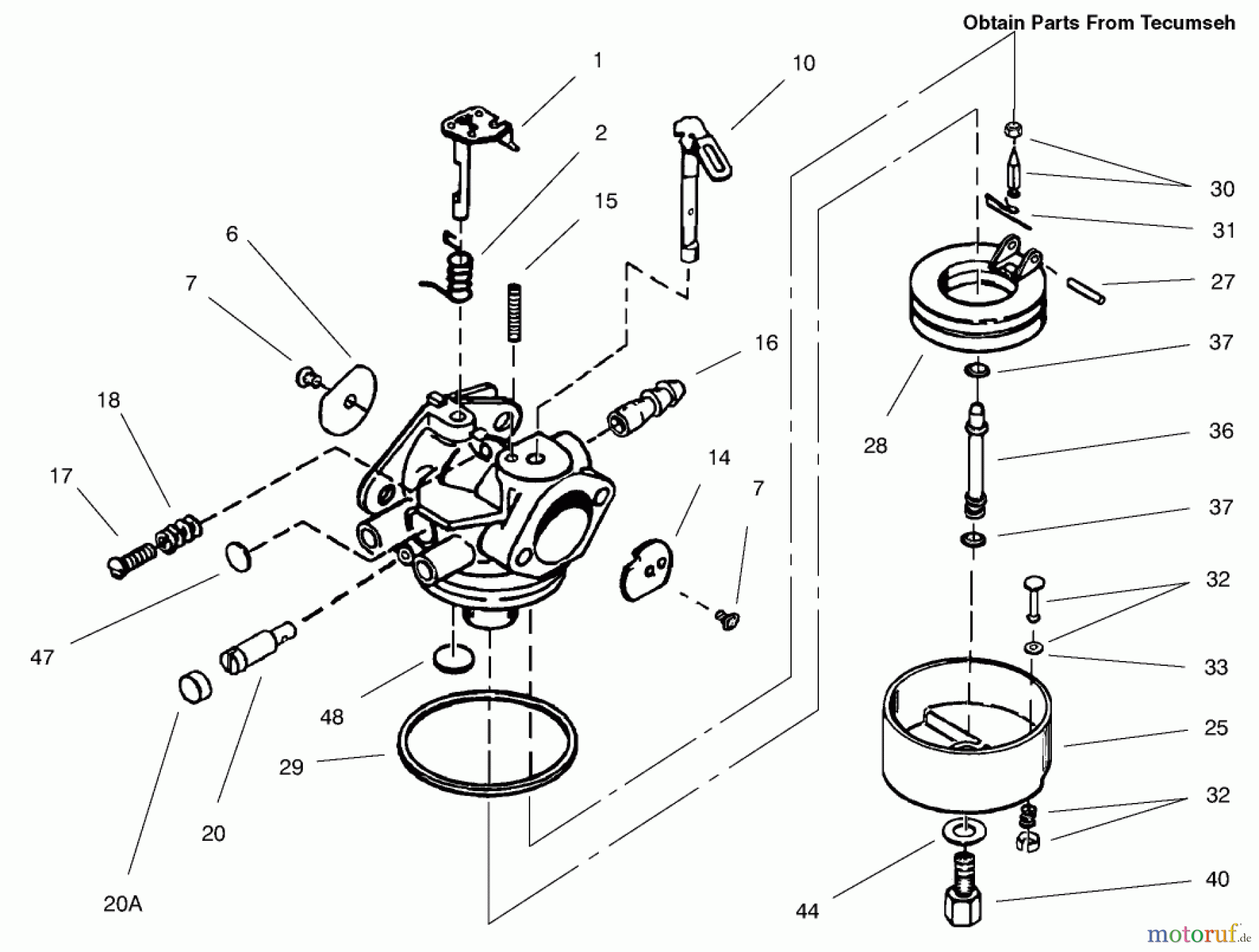  Toro Neu Snow Blowers/Snow Throwers Seite 2 38621 (826 LE) - Toro Power Max 826 LE Snowthrower, 2004 (240000001-240999999) CARBURETOR ASSEMBLY NO. 640052 TECUMSEH HMSK-80 155724X