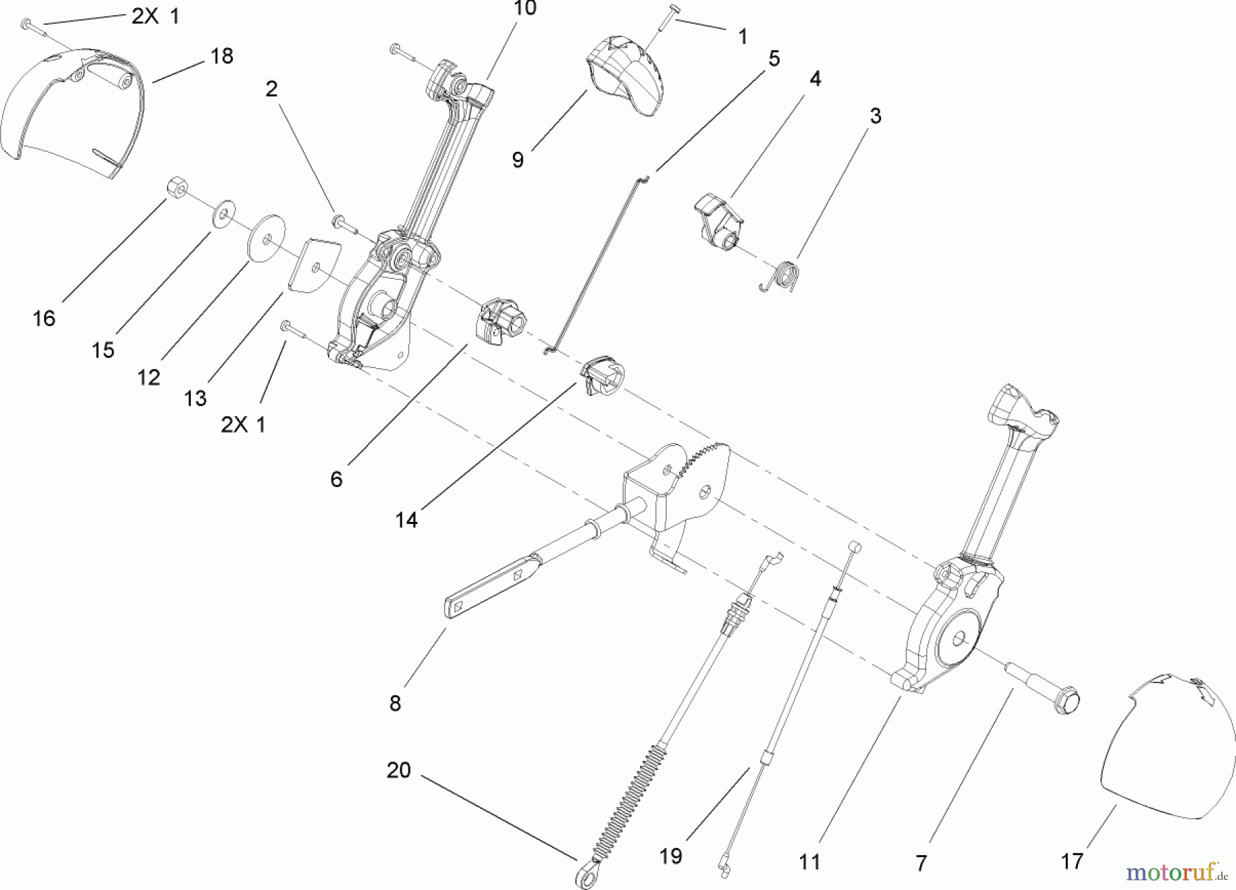  Toro Neu Snow Blowers/Snow Throwers Seite 2 38621 (826 LE) - Toro Power Max 826 LE Snowthrower, 2004 (240000001-240999999) CHUTE CONTROL ASSEMBLY