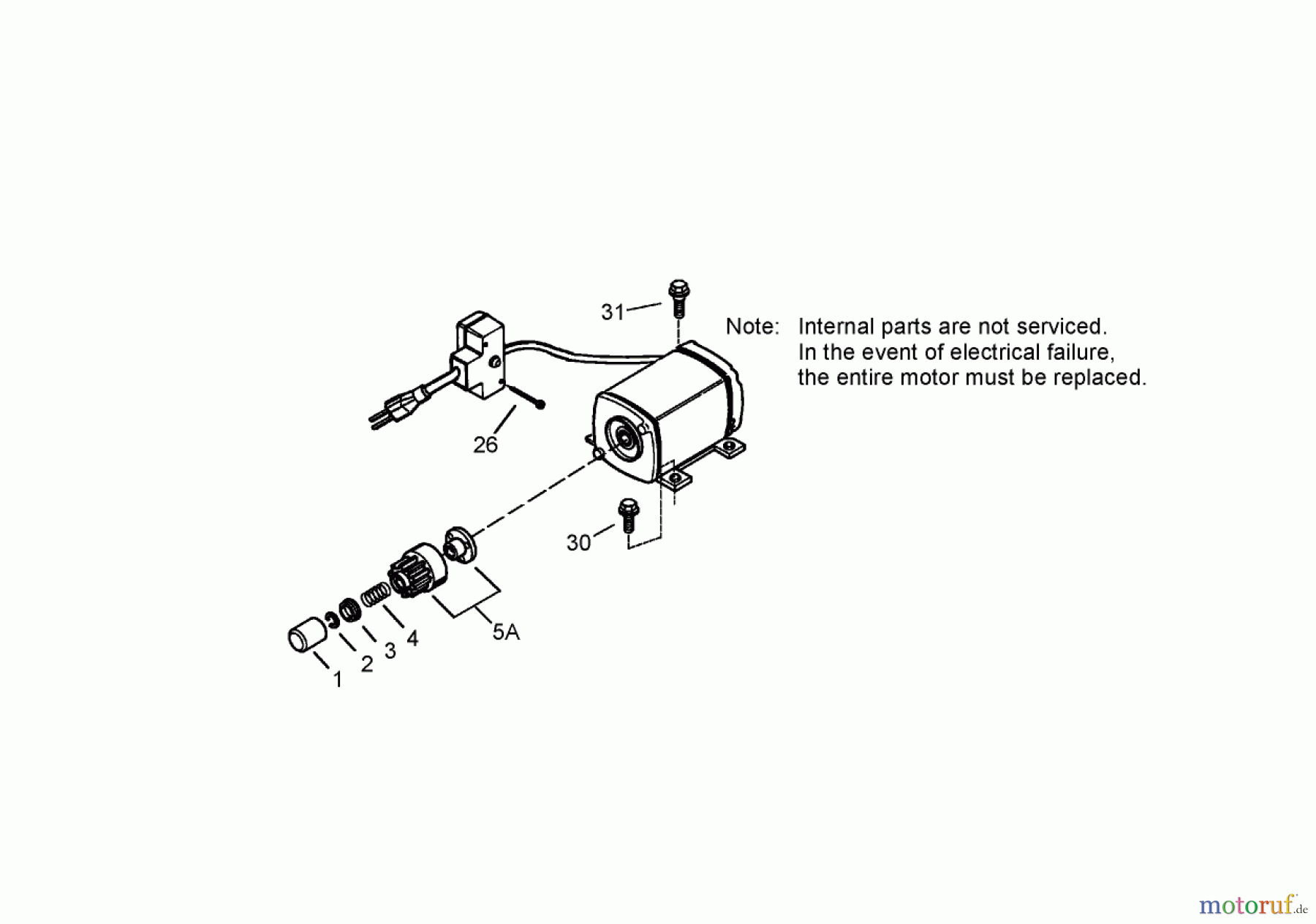  Toro Neu Snow Blowers/Snow Throwers Seite 2 38621 (826 LE) - Toro Power Max 826 LE Snowthrower, 2006 (260000001-260999999) ELECTRIC STARTER ASSEMBLY TECUMSEH LH318SA-156564H