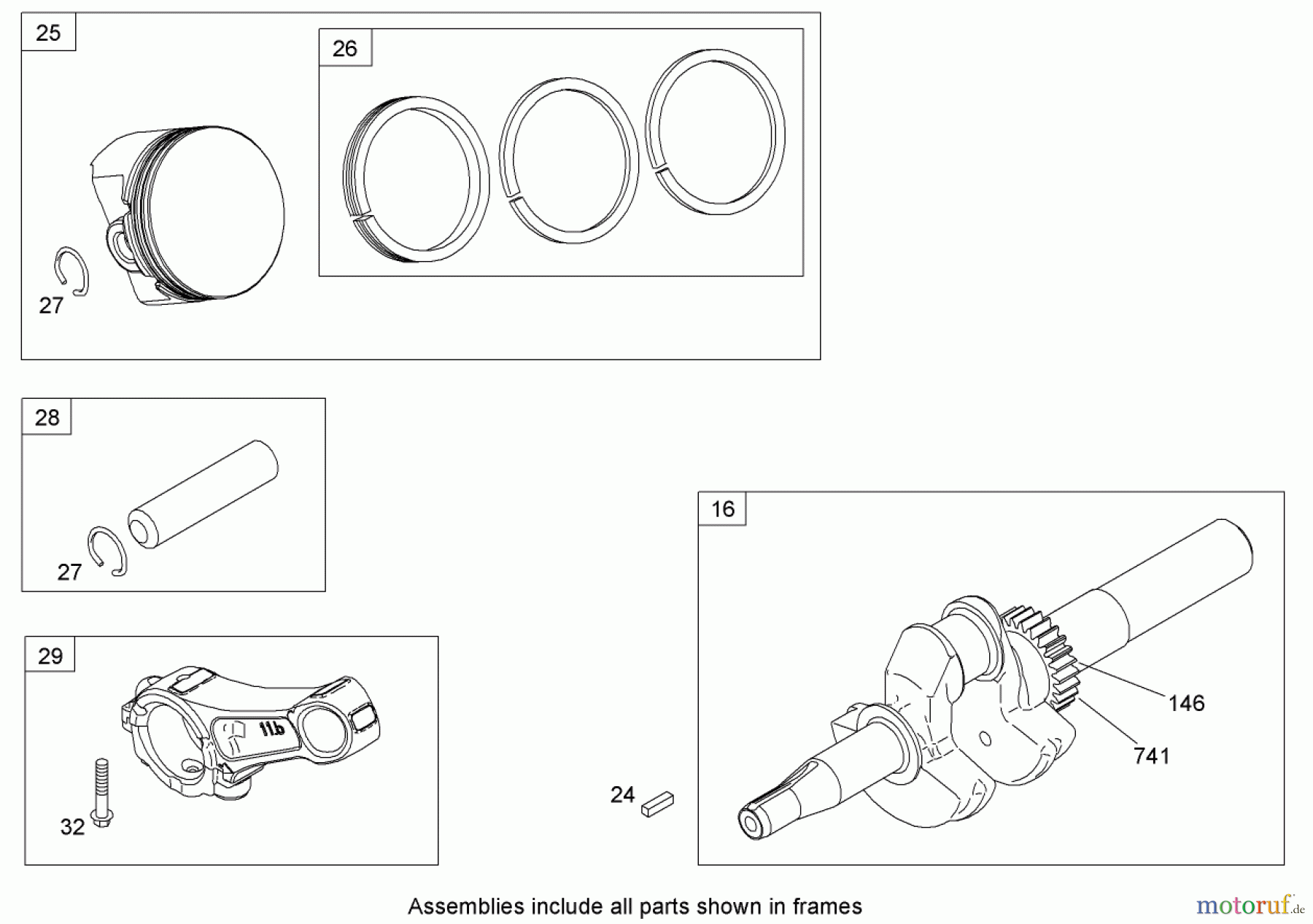  Toro Neu Snow Blowers/Snow Throwers Seite 2 38629 (826 OE) - Toro Power Max 826 OE Snowthrower, 2009 (290000001-290999999) CRANKSHAFT ASSEMBLY BRIGGS AND STRATTON 15D104-0112-E1