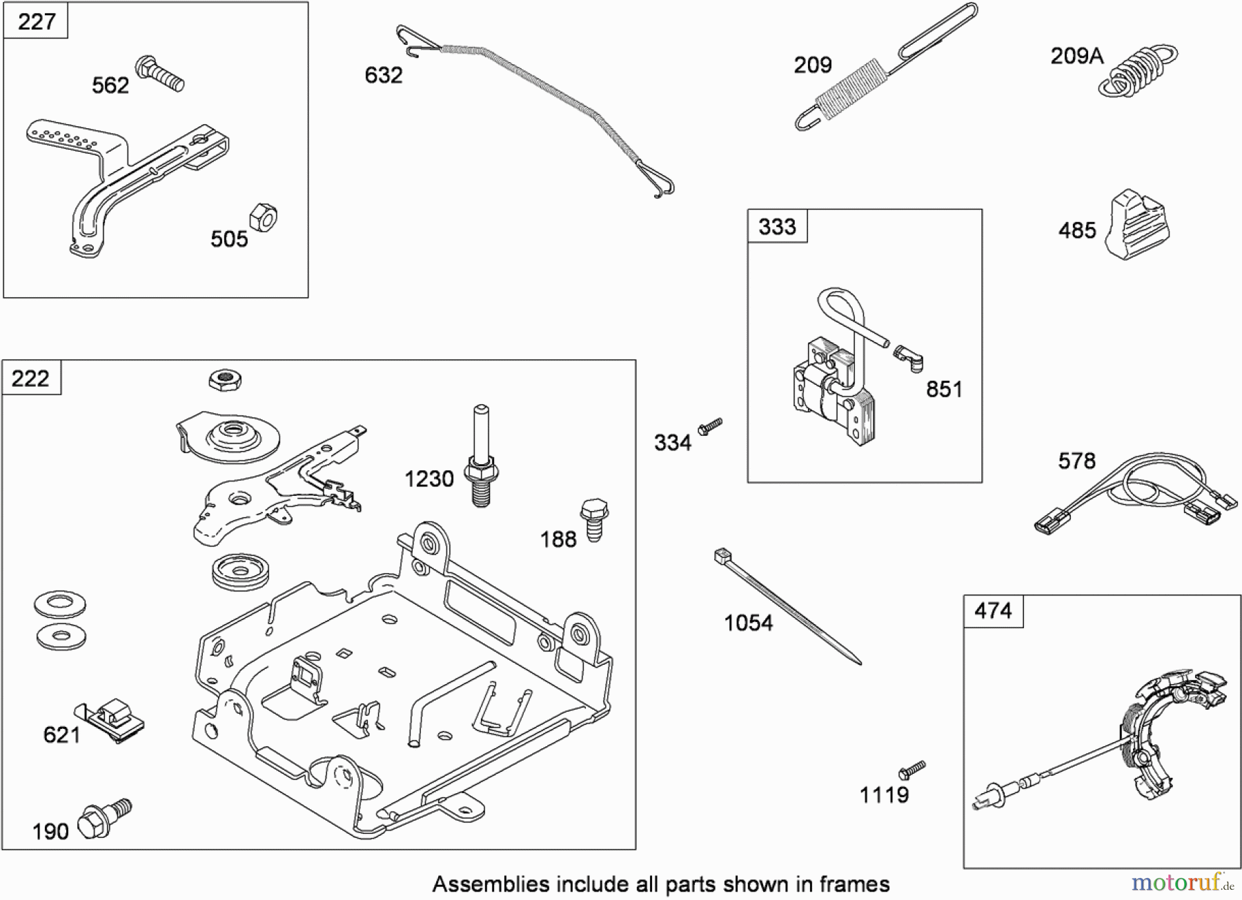  Toro Neu Snow Blowers/Snow Throwers Seite 2 38639C (828 OE) - Toro Power Max 828 OE Snowthrower, 2009 (290000001-290999999) GOVERNOR, CONTROLS AND IGNITION ASSEMBLY BRIGGS AND STRATTON 15D104-0113-E8