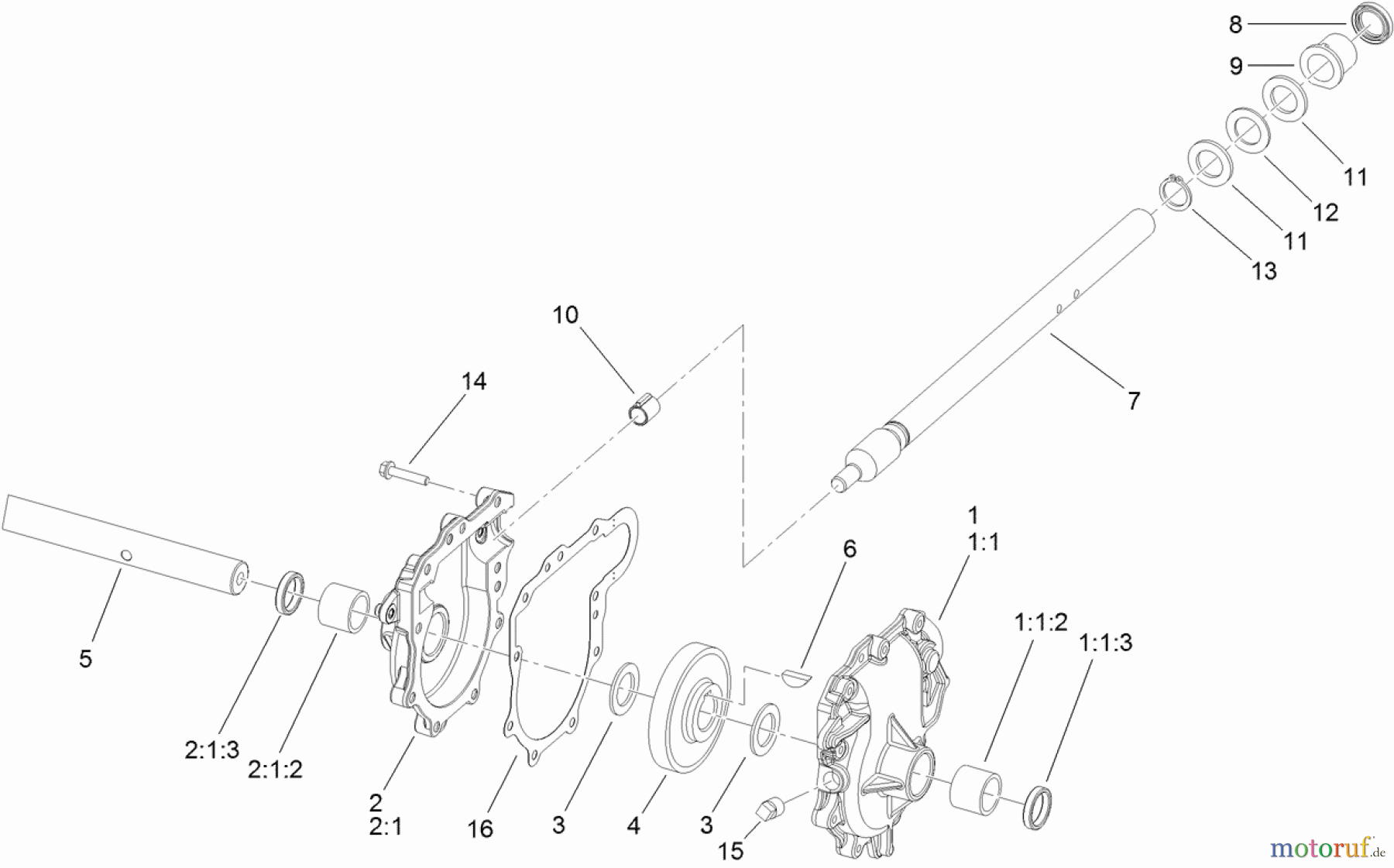  Toro Neu Snow Blowers/Snow Throwers Seite 2 38820 (926 OXE) - Toro Power Max Heavy Duty 926 OXE Snowthrower, 2013 (SN 313000001-313999999) 26 INCH AUGER GEARCASE ASSEMBLY NO. 108-7328