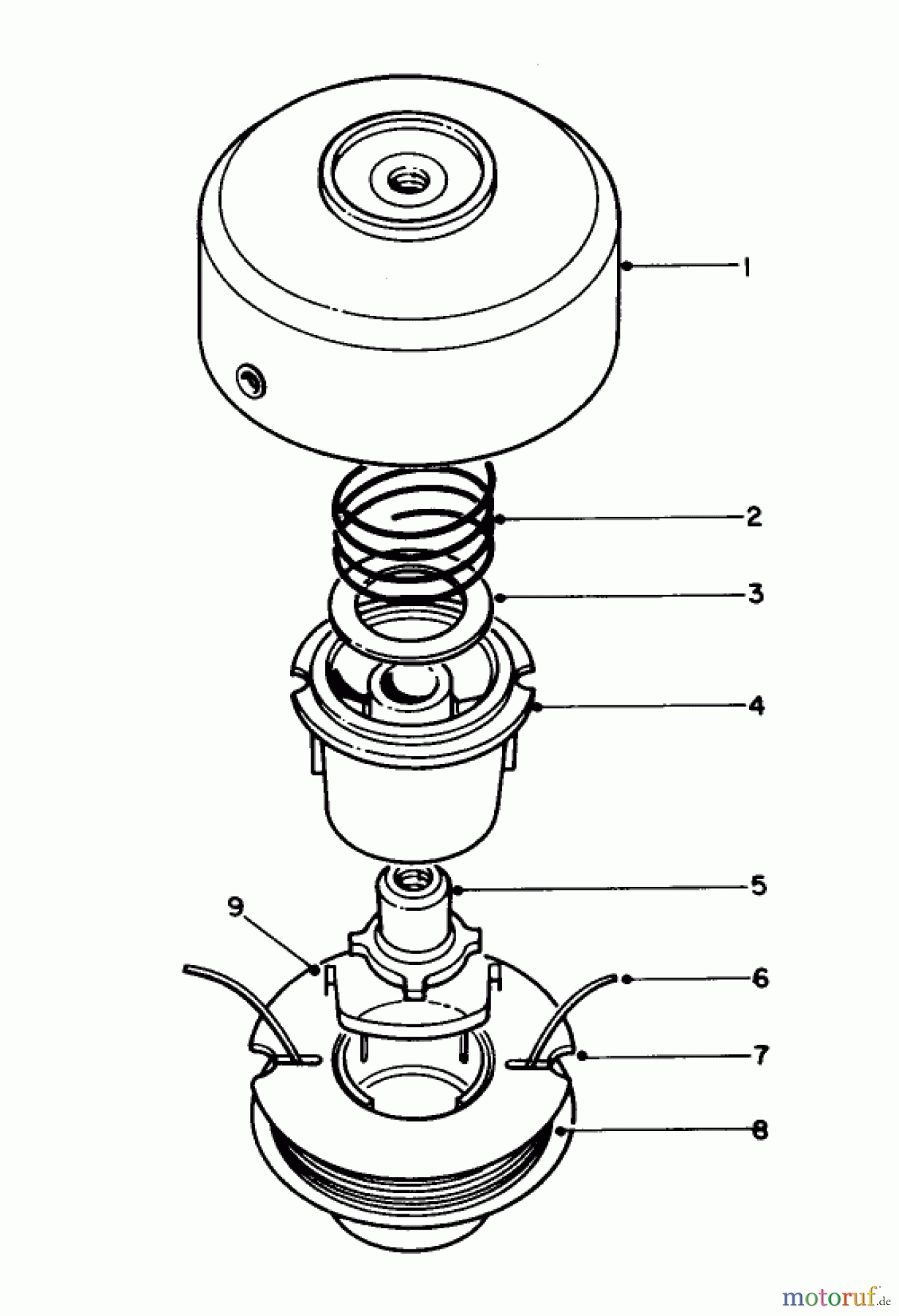  Toro Neu Trimmers, String/Brush 30920 - Toro 30cc Straight Shaft Trimmer, 1980 (0000001-0999999) TAP & TRIM HEAD NO. 41-6220 (OPTIONAL)