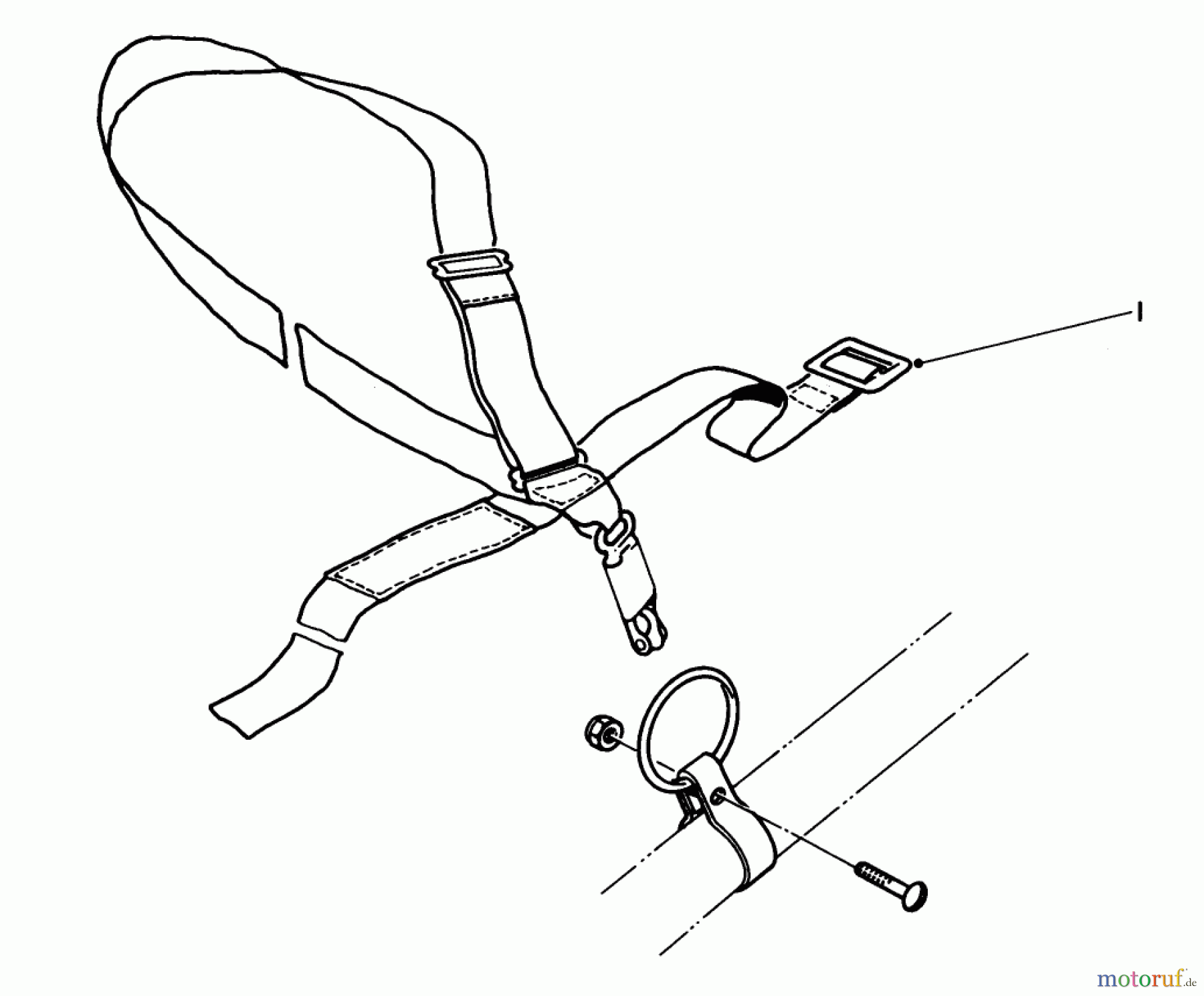  Toro Neu Trimmers, String/Brush 51604 (TC 400) - Toro TC 400 Gas Trimmer, 1983 (3000001-3999999) DELUXE HARNESS NO. 46-2960 (OPTIONAL)