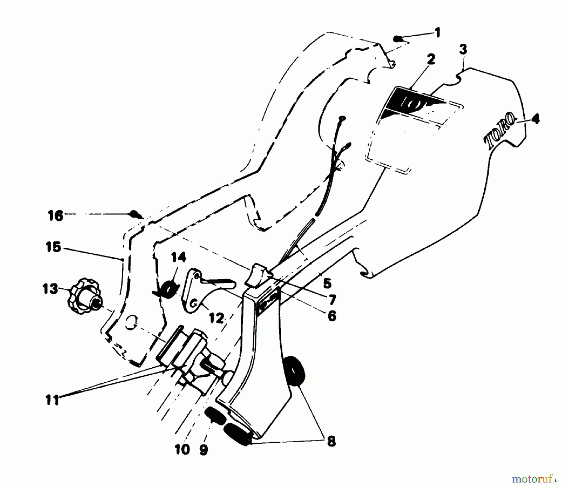  Toro Neu Trimmers, String/Brush 51625 - Toro Gas Trimmer/Weeder, 1980 (0000001-0999999) SHROUD