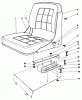 Mähdecks 30555 - Toro 52" Side Discharge Mower, Groundsmaster 200 Series (SN: 30001 - 39999) (1983) Spareparts SEAT KIT NO. 30764