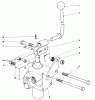 Mähdecks 30555 - Toro 52" Side Discharge Mower, Groundsmaster 200 Series (SN: 30001 - 39999) (1983) Spareparts VALVE AND LEVER ASSEMBLY