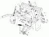 Mähdecks 30544 - Toro 44" Side Discharge Mower, Groundsmaster 120 (SN: 700001 - 799999) (1987) Spareparts PARKING BRAKE & LIFT FRAME ASSEMBLY