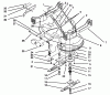 Mähdecks 30137 - Toro 37" Recycler Mower (SN: 590001 - 599999) (1995) Spareparts DECK & SPINDLE ASSEMBLY
