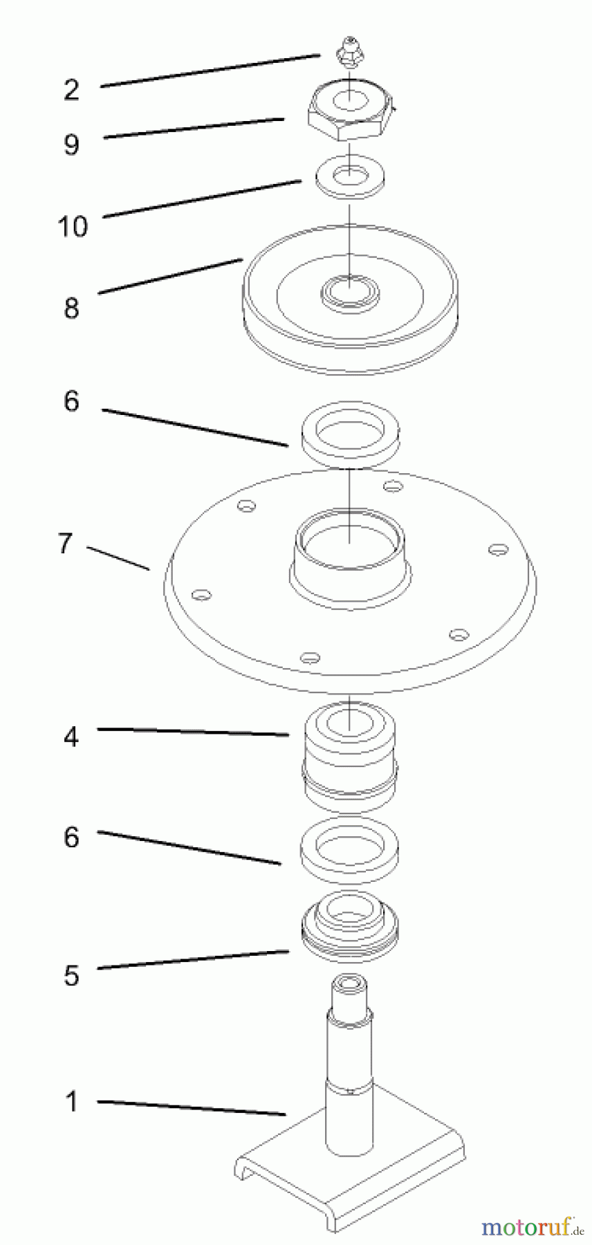  Mähdecks 30138 - Toro 92cm Side Discharge Mower (SN: 240000001 - 240999999) (2004) SPINDLE HOUSING ASSEMBLY NO. 27-0870