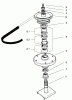 Mähdecks 30138 - Toro 92cm Side Discharge Mower (SN: 990001 - 999999) (1999) Spareparts DRIVE SPINDLE ASSEMBLY NO. 54-7761