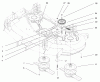 Mähdecks 30147 - Toro 112cm Side Discharge Mower (SN: 200000001 - 200999999) (2000) Spareparts SPINDLE AND IDLER ASSEMBLY