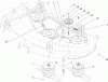 Mähdecks 30149 - Toro 44" Side Discharge Mower (SN: 250000001 - 250999999) (2005) Spareparts SPINDLE AND IDLER ASSEMBLY