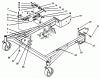 Mähdecks 30162 - Toro 62" Side Discharge Mower (SN: 390001 - 399999) (1993) Spareparts CARRIER FRAME