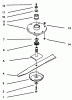 Mähdecks 30162 - Toro 62" Side Discharge Mower (SN: 390001 - 399999) (1993) Spareparts SPINDLE ASSEMBLY & BLADE