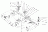 Mähdecks 30162 - Toro 62" Side Discharge Mower (SN: 790001 - 799999) (1997) Spareparts PULLEYS AND IDLER ASSEMBLY
