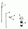 Mähdecks 30768 - Toro 52" Rear Discharge Mower (SN: 0000001 - 0999999) (1990) Spareparts DIPSTICK ENGINE KOHLER MODEL NO. M18QS-24615