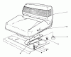 Mähdecks 30768 - Toro 52" Rear Discharge Mower (SN: 0000001 - 0999999) (1990) Spareparts STANDARD SEAT KIT MODEL NO. 30746 (OPTIONAL)