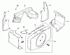 Mähdecks 30544 - Toro 44" Side Discharge Mower, Groundsmaster 117/120 (SN: 100001 - 199999) (1991) Spareparts BAFFLES & SHROUD-ENGINE KOHLER MODEL NO. M18QS-24657