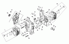 Mähdecks 30544 - Toro 44" Side Discharge Mower, Groundsmaster 117/120 (SN: 100001 - 199999) (1991) Spareparts CRANKCASE-ENGINE KOHLER MODEL NO. M18QS-24657