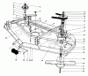 Mähdecks 30544 - Toro 44" Side Discharge Mower, Groundsmaster 117/120 (SN: 100001 - 199999) (1991) Spareparts CUTTING UNIT MODEL NO. 30768 #1