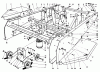 Mähdecks 30544 - Toro 44" Side Discharge Mower, Groundsmaster 117/120 (SN: 100001 - 199999) (1991) Spareparts FRAME & JACKSHAFT ASSEMBLY