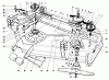 Mähdecks 30544 - Toro 44" Side Discharge Mower, Groundsmaster 117/120 (SN: 200001 - 299999) (1992) Spareparts CUTTING UNIT MODEL NO. 30747 #1