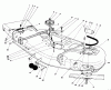 Mähdecks 30544 - Toro 44" Side Discharge Mower, Groundsmaster 117/120 (SN: 200001 - 299999) (1992) Spareparts CUTTING UNIT MODEL NO. 30753 #1
