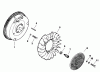 Mähdecks 30544 - Toro 44" Side Discharge Mower, Groundsmaster 117/120 (SN: 200001 - 299999) (1992) Spareparts FLYWHEEL-ENGINE KOHLER MODEL NO. M18QS-24657