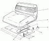 Mähdecks 30544 - Toro 44" Side Discharge Mower, Groundsmaster 117/120 (SN: 200001 - 299999) (1992) Spareparts STANDARD SEAT KIT MODEL NO. 30746 (OPTIONAL)