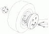 Mähdecks 30544 - Toro 44" Side Discharge Mower, Groundsmaster 117/120 (SN: 200001 - 299999) (1992) Spareparts WHEEL WEIGHT KIT MODEL NO. 56-6620 (OPTIONAL) (FOR 44" SNOW THROWER MODEL NO. 30761)