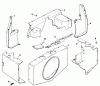 Mähdecks 30768 - Toro 52" Rear Discharge Mower (SN: 9000001 - 9999999) (1989) Spareparts BAFFLES & SHROUD-GROUP 2 ENGINE KOHLER MODEL NO. KT17QS TYPE NO. 24324