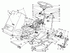Mähdecks 30768 - Toro 52" Rear Discharge Mower (SN: 9000001 - 9999999) (1989) Spareparts FRAME & STEERING ASSEMBLY