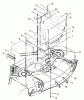 Mähdecks 30544 - Toro 44" Side Discharge Mower, Groundsmaster 120 (SN: 230000001 - 230999999) (2003) Spareparts COVER, GEARBOX, GAGE AND WHEEL ASSEMBLY