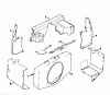 Mähdecks 30544 - Toro 44" Side Discharge Mower, Groundsmaster 120 (SN: 500001 - 599999) (1985) Spareparts BAFFLES & SHROUD-ENGINE KOHLER MODEL NO. KT17QS TYPE NO. 24324